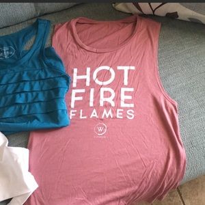 Hot fire flames whitney simmons tank